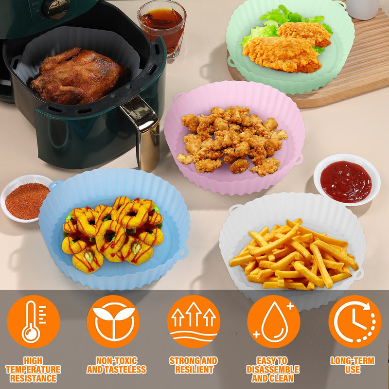 Bandeja Forma Silicone AirFryer Fácil